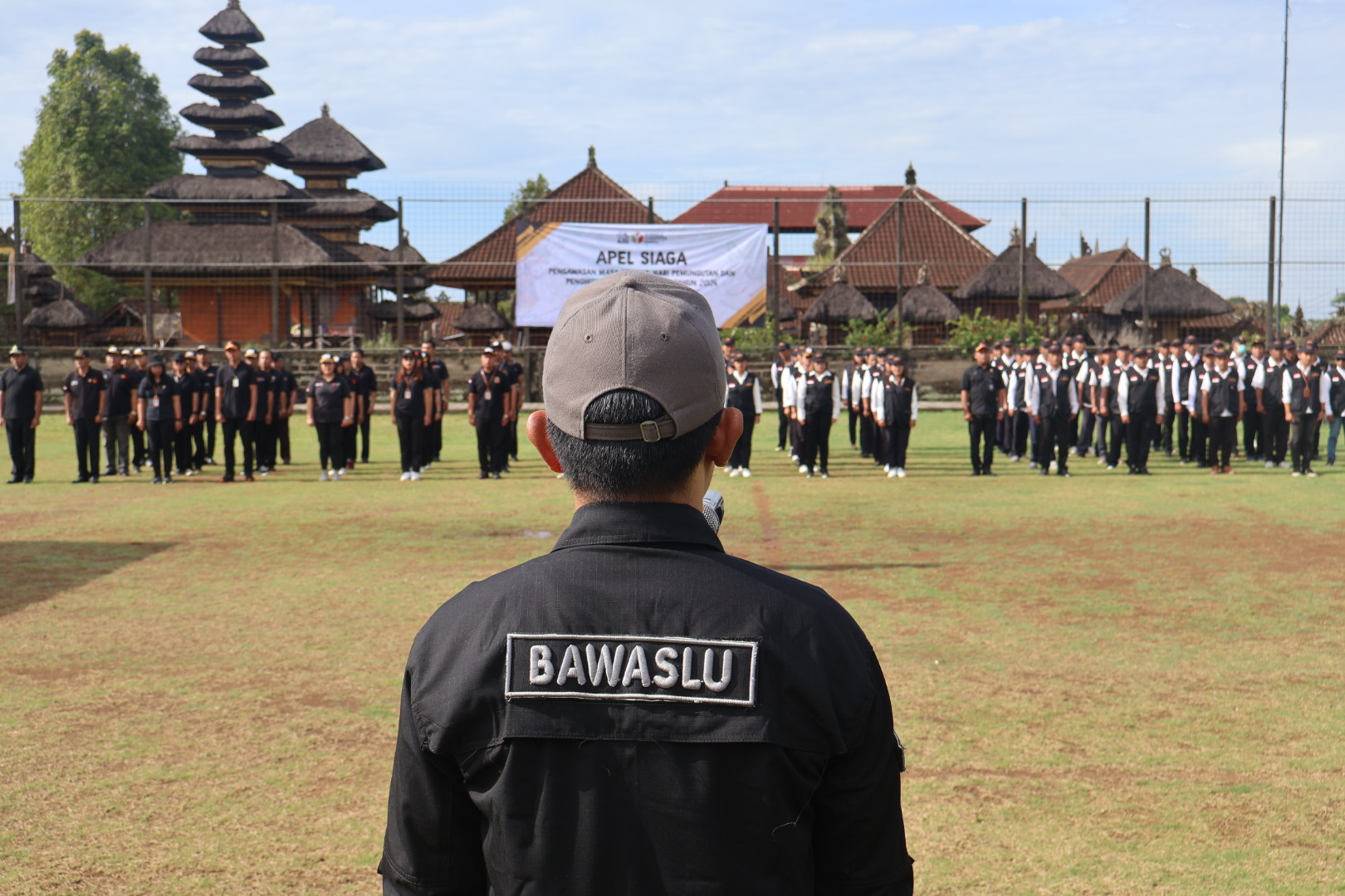 Memasuki Tahapan Masa Tenang, Bawaslu Bangli Gelar Apel Siaga