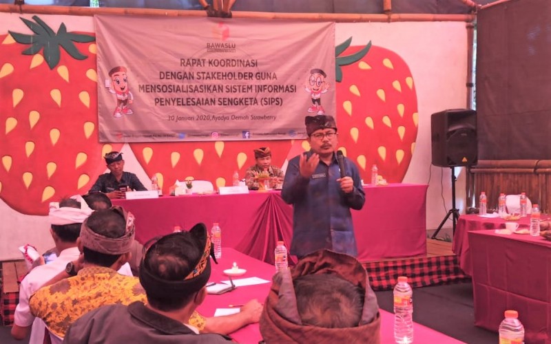 BAWASLU BANGLI SOSIALISASIKAN SISTEM INFORMASI PENYELESAIAN SENGKETA (SIPS)