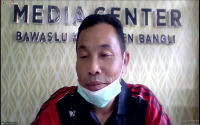 RAPID TEST DI BANGLI SEBANYAK 443 DINYATAKAN REAKTIF, KETUA BAWASLU BANGLI HIMBAU MASYARAKAT LEBIH WASPADA