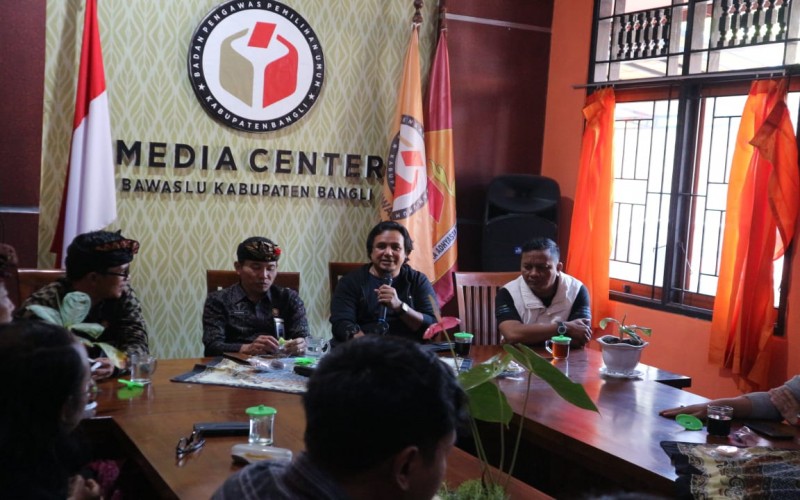 Terima Audensi Tribun Bali, Ketua Bawaslu Bangli Harap Dapat Suport Sosialisasikan Informasi Pemilu 2024