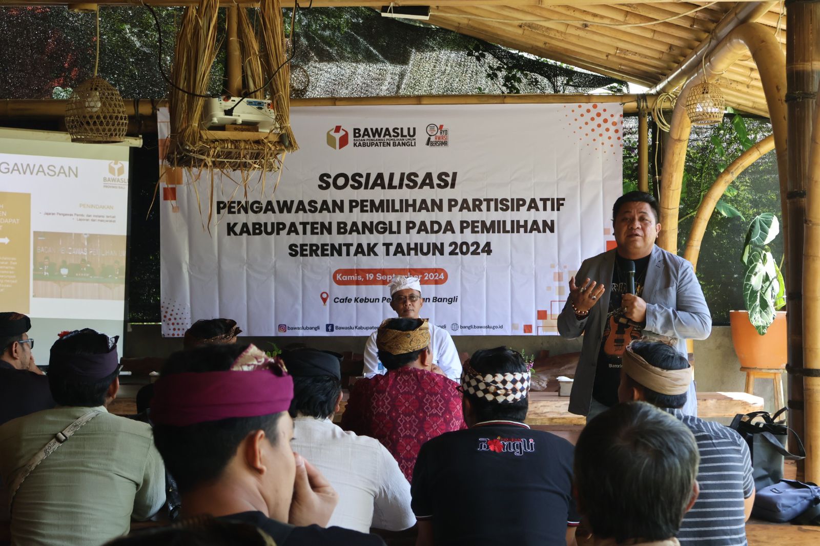 Sosialisasi Pengawasan Pemilihan Partisipatif Kabupaten Bangli pada Pemilhan Serentak Tahun 2024