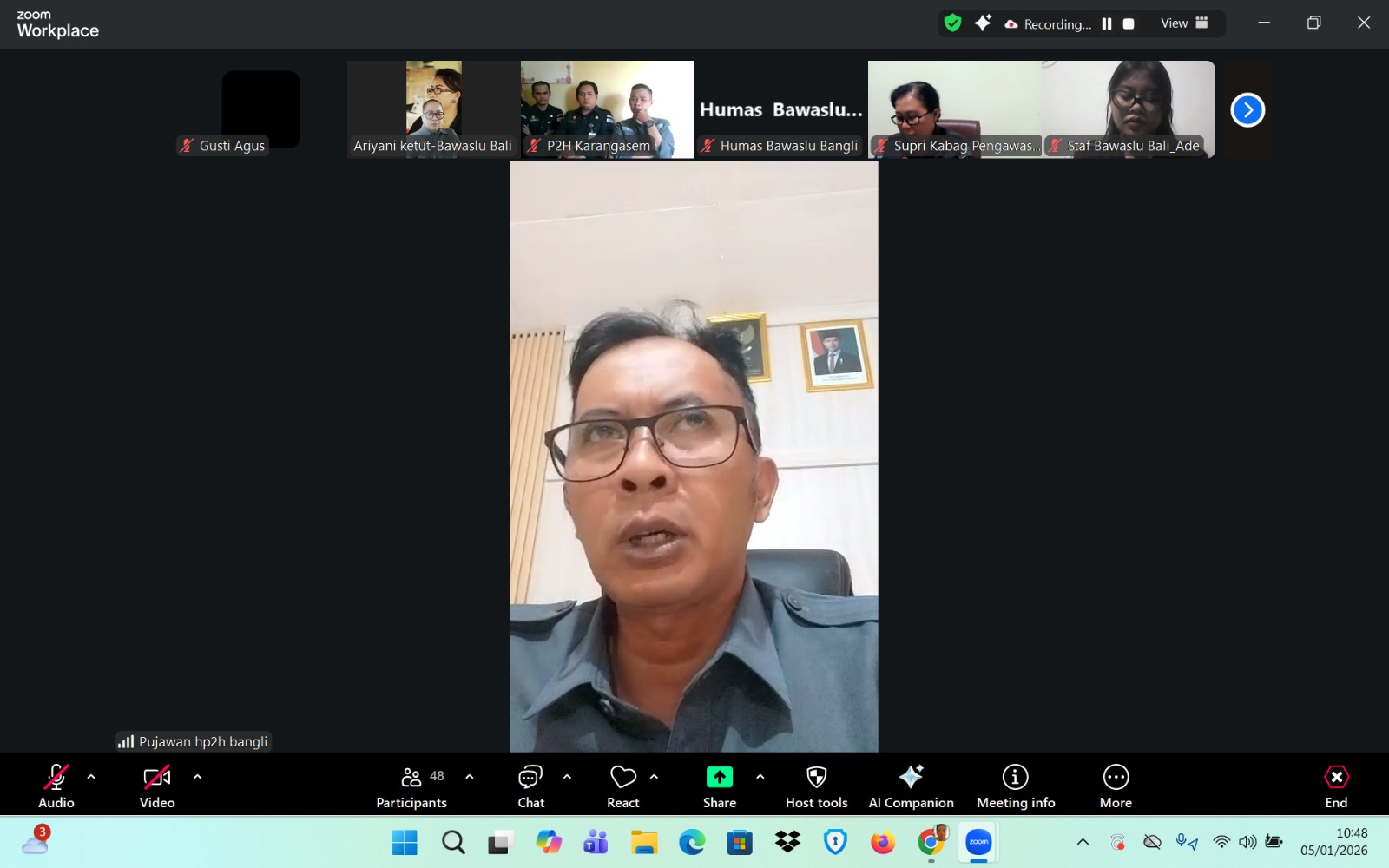 Perkuat Pencegahan Pelanggaran, Bawaslu Kabupaten Bangli Paparkan Program Kerja 2026