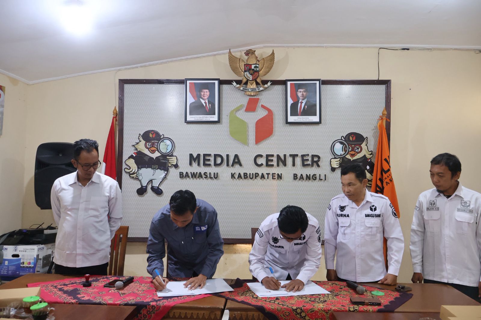 Perkuat Edukasi Publik, Bawaslu Bangli Teken PKS dengan Diskominfosan