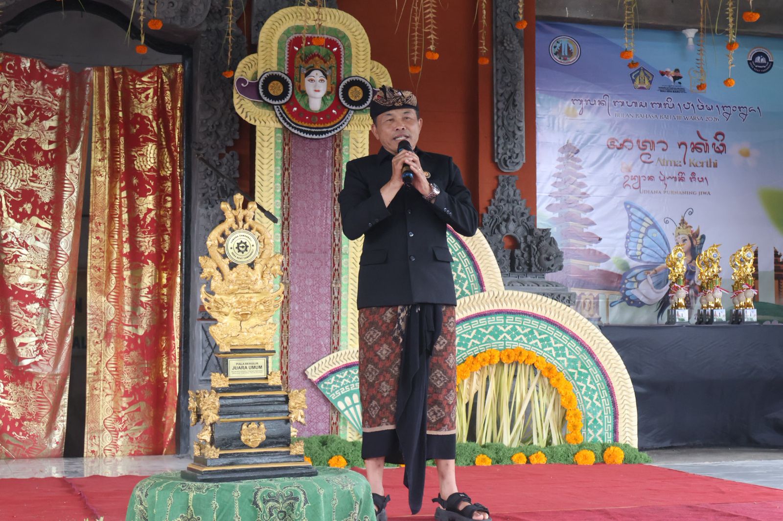 Bulan Bahasa Bali Jadi Sarana Bawaslu Bangli Perkuat Konsolidasi Demokrasi di Taman Bali
