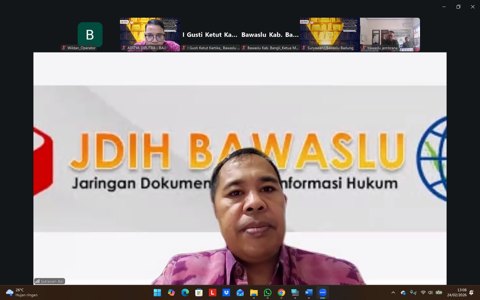 Bawaslu Bangli Perdalam Teknis Penyelesaian Proses Pemilu