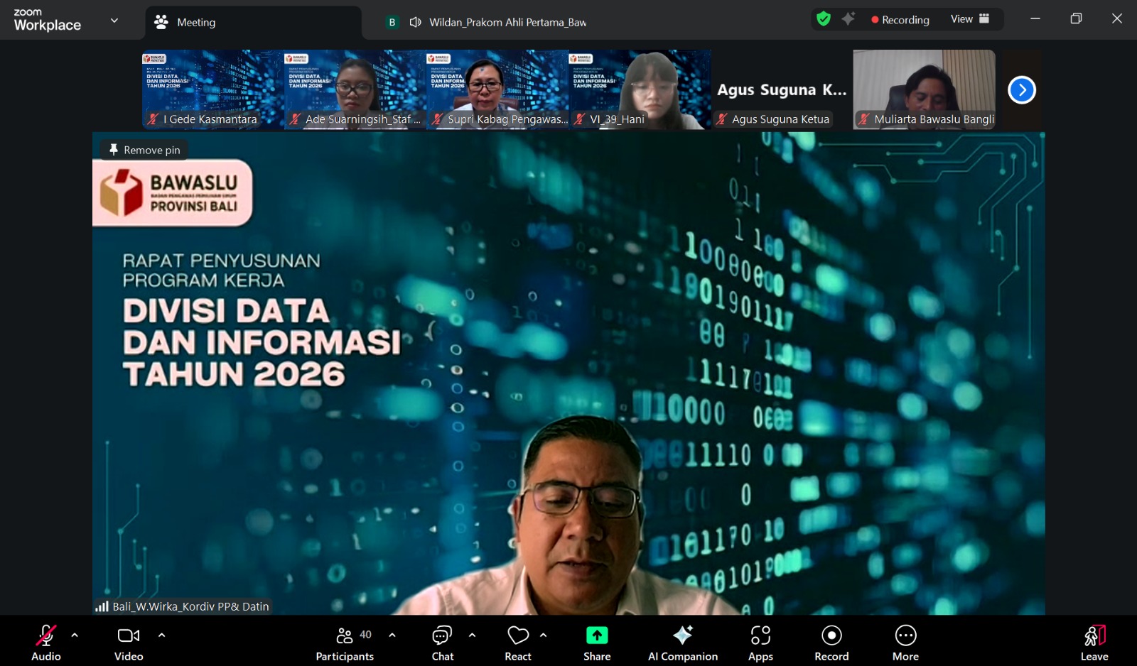 Perkuat Tata Kelola Data 2026, Bawaslu Bangli Siap Bangun Sistem Informasi Terintegrasi dan Transparan