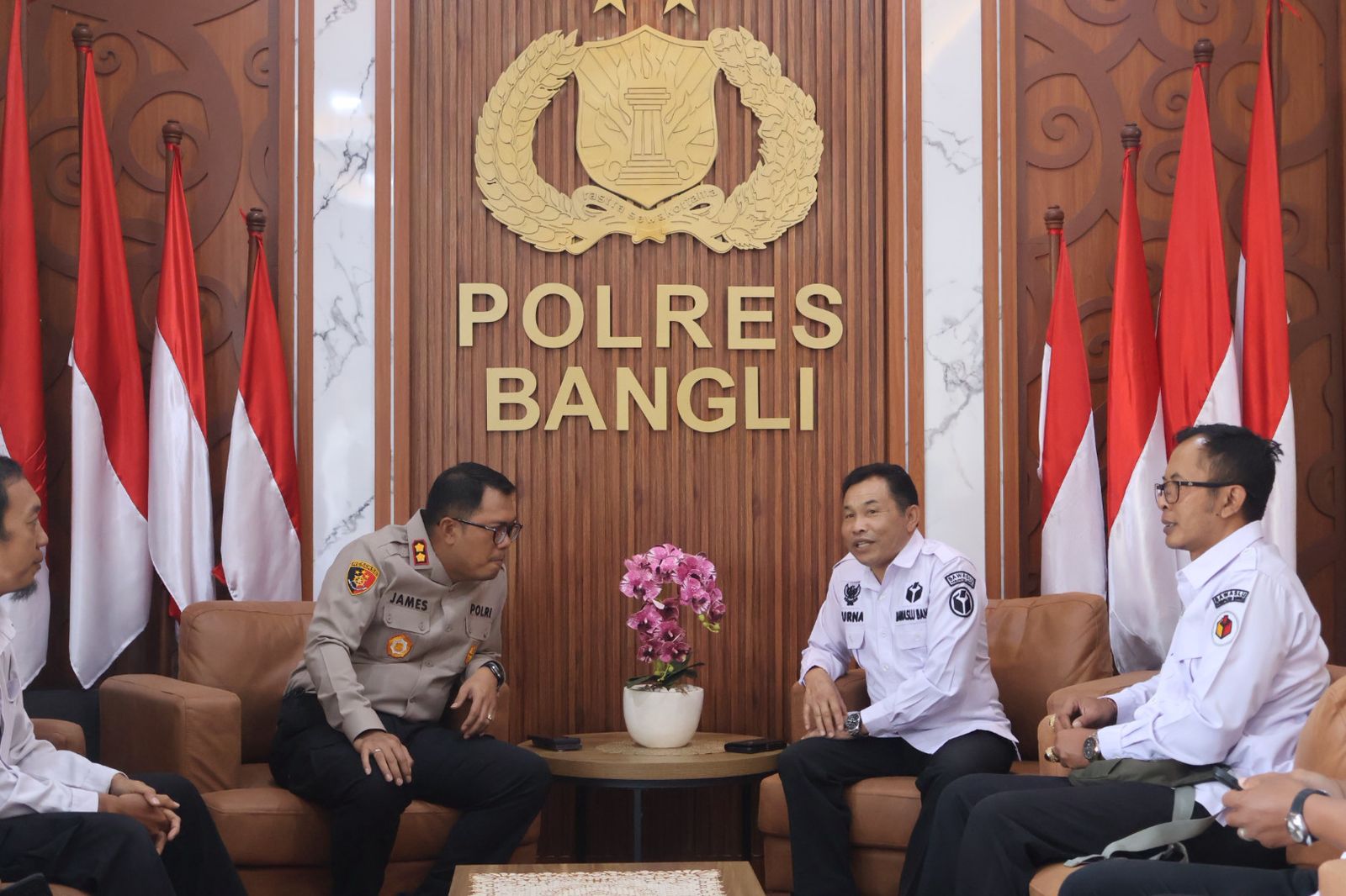 Bawaslu Bangli Perkuat Sinergi Pengawasan Pemilu Lewat Audiensi dengan Kapolres