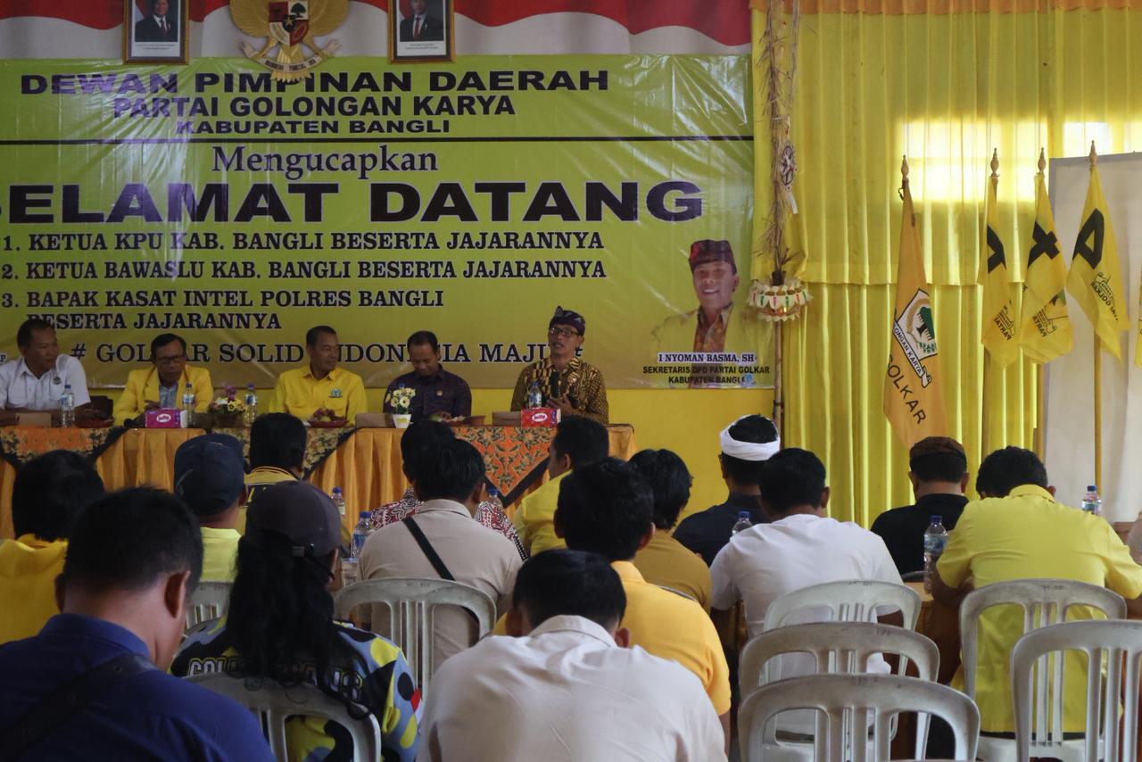 Konsolidasi Demokrasi Berlanjut, Bawaslu Bangli Serap Masukan dari Kader Golkar