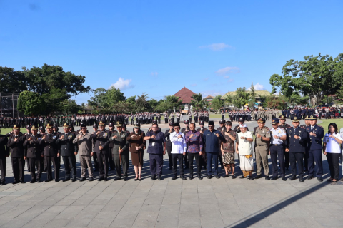 Bawaslu Bangli Hadiri Hari Bhayangkara ke-80, Perkuat Kolaborasi Jaga Demokrasi