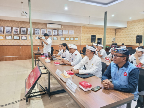 Perkuat Integritas Penyelenggara Pemilu, Bawaslu Bangli Ikuti Sosialisasi Anti Korupsi dan WBS