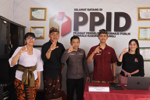 Perkuat Keterbukaan Informasi Publik, Bawaslu Bangli Terima Monitoring Komisi Informasi Bali