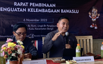 Jelang Tahapan Kampanye, Bawaslu Bangli Gelar Rapat Pembinaan dan Penguatan Kelembagaan