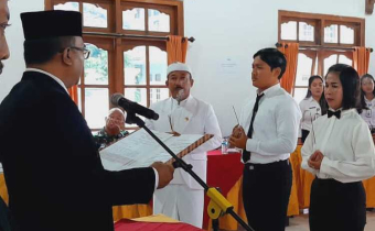 Pelantikan Serentak Panwaslu Kelurahan/Desa Se-Kabupaten Bangli