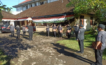 Awal Tahun 2022 Bawaslu Kabupaten Bangli Menggelar Apel Pagi