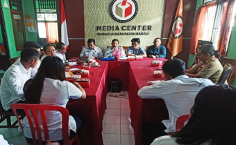 PERSIAPKAN PERKEMAHAN BAKTI PEMILU/PEMILIHAN, BAWASLU BANGLI GELAR RAPAT DENGAN KWARCAB BANGLI