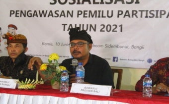 SOSIALISASI PENGAWASAN PARTISIPATIF, WIDY : PEMUDA MENJADI INISIASI PENGGERAK PERUBAHAN