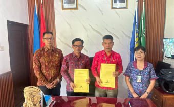 Bawaslu Bangli Teken Perjanjian Kerja Sama dengan SMK N 1 Bangli, Perkuat Pengawasan Partisipatif