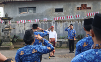Teguhkan Nasionalisme, Bawaslu Bangli Gelar Upacara HUT ke-80 Kemerdekaan RI