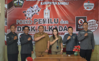 Perkuat Konsolidasi Demokrasi di Masa Non Tahapan, Bawaslu Bangli Audiensi ke Kesbangpol