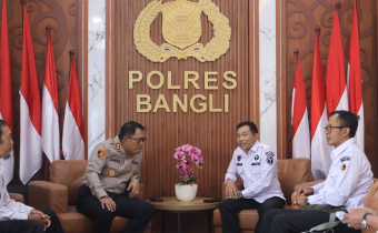Bawaslu Bangli Perkuat Sinergi Pengawasan Pemilu Lewat Audiensi dengan Kapolres