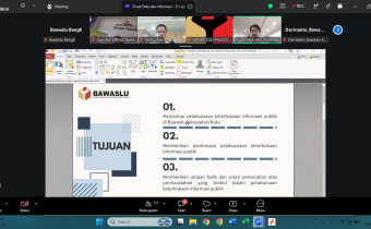 Perkuat Keterbukaan Informasi Publik, Bawaslu Bangli Ikuti Sosialisasi Monev Tahun 2026