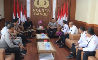 Bawaslu Bangli Perkuat Sinergi dengan Polres Bangli, Kawal Demokrasi dan Penegakan Hukum Pemilu